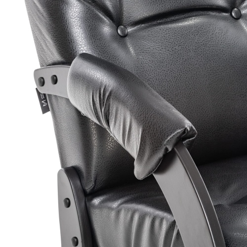 Кресло для отдыха Модель 61 Венге, к/з Vegas Lite Black фото 7