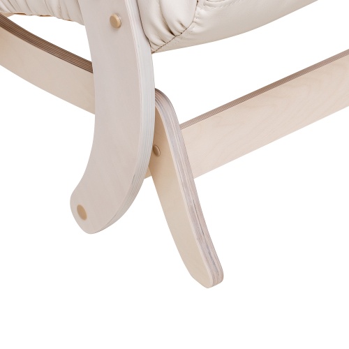 Кресло-качалка Модель 68 (Leset Футура) Дуб беленый, к/з Varana cappuccino фото 8