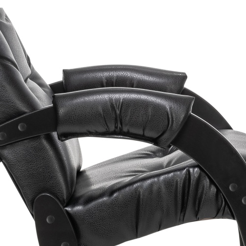 Кресло для отдыха Модель 61 Венге, к/з Vegas Lite Black фото 6