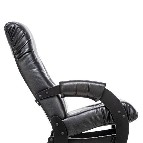 Кресло-качалка Модель 68 (Leset Футура) Венге, к/з Vegas Lite Black фото 6